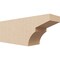 Ekena Millwork 4in. W x 6in. H x 16in. L Monterey Woodgrain TimberThane Rafter Tail, Primed Tan RFTUR04X06X16MONRCPR - alternate 1